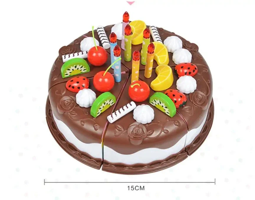 Kuchenspielzeug aus Kunststoff für Kinder zum Zählen, Schneiden & Dekorieren