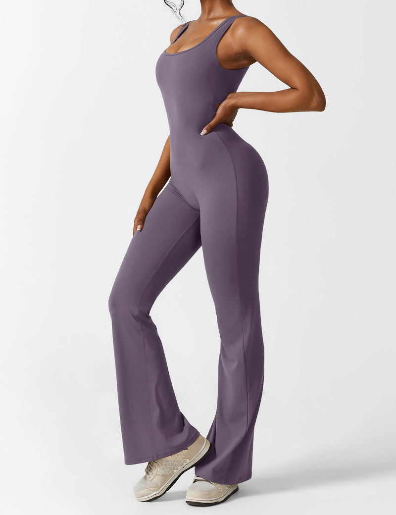 Rückenfreier Jumpsuit mit Schlaghose – Liv