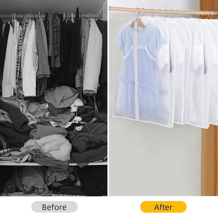 PEVA Kleidersack-Set – 12er-Pack Hängende Kleiderhüllen in 3 Größen (Kaufe 1, erhalte 1 GRATIS)