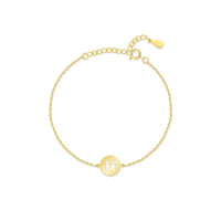 Goldenes Zodiak-Armband mit Fische-Symbol, verstellbar, eleganter Schmuck für Damen.