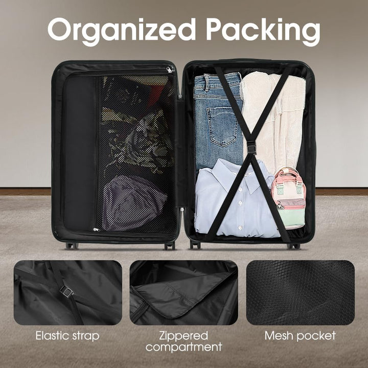 ABS Hartschalenkoffer mit Spinner-Rädern & TSA-Schloss