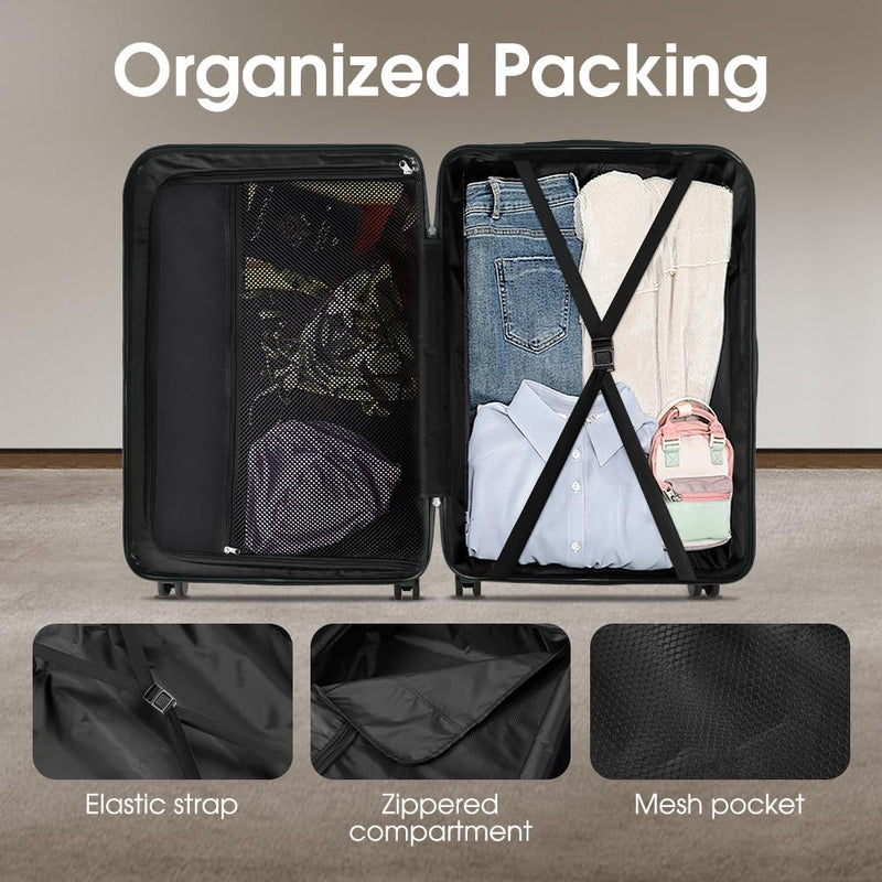 ABS Hartschalenkoffer mit Spinner-Rädern & TSA-Schloss