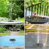 Mini Solarbrunnen für Garten, Teich, Pool, schwarz, solarbetrieben, dekorativ, umweltfreundlich.
