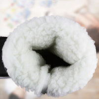 Weiße Lammwoll-Polierhaube für Auto, rund, flauschig, ideal für Autopflege und Politur.