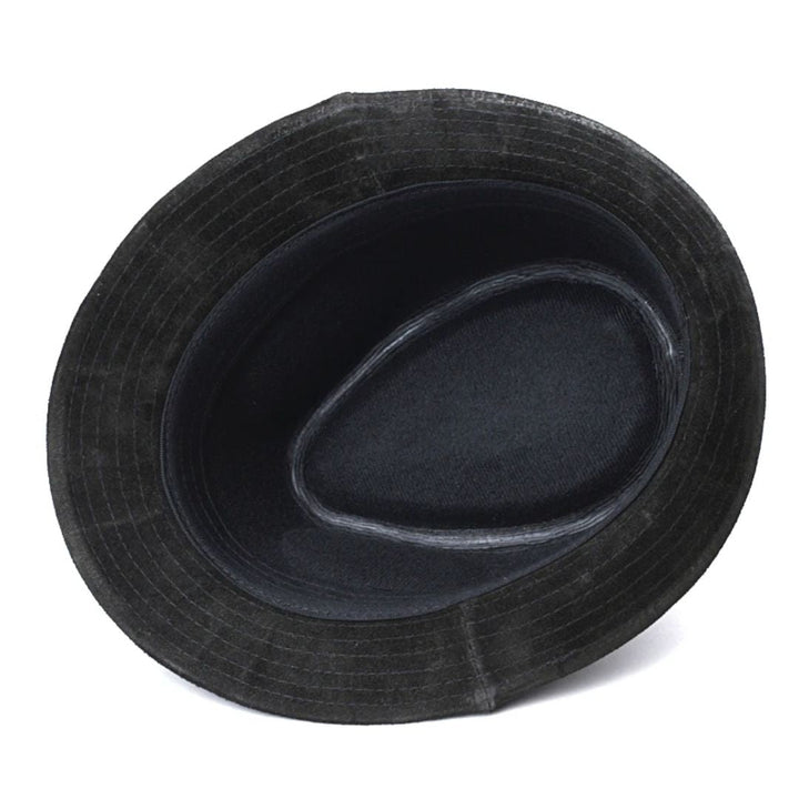 Schwarzer Filzhut, klassisch, elegant, Unisex, modisch, vielseitig, Accessoire, Kopfbedeckung.