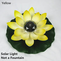 Gelbe Solarblume mit grünem Blatt, Garten-Dekoration, solarbetrieben, umweltfreundlich.
