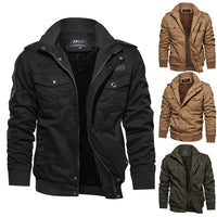 Herren Winterjacke, schwarz, beige, grün, warm gefüttert, Reißverschluss, modisch, Outdoor.