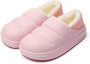 Rosa Hausschuhe für Kinder, gefüttert, rutschfest, bequem, Winter, warm, Plüsch.